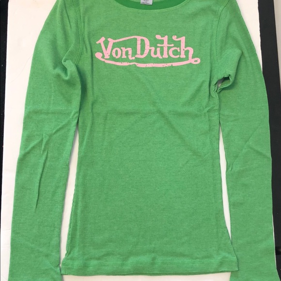 Host Pick Nwt Von Dutch Ribbed Tee 